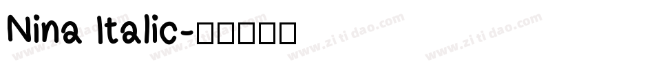Nina Italic字体转换
